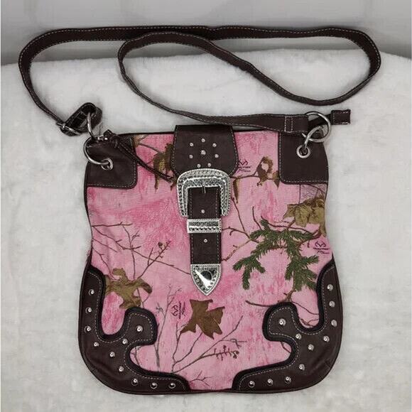 Vintage Y2K pink Realtree Crossbody bag OFC - Picture 3 of 6